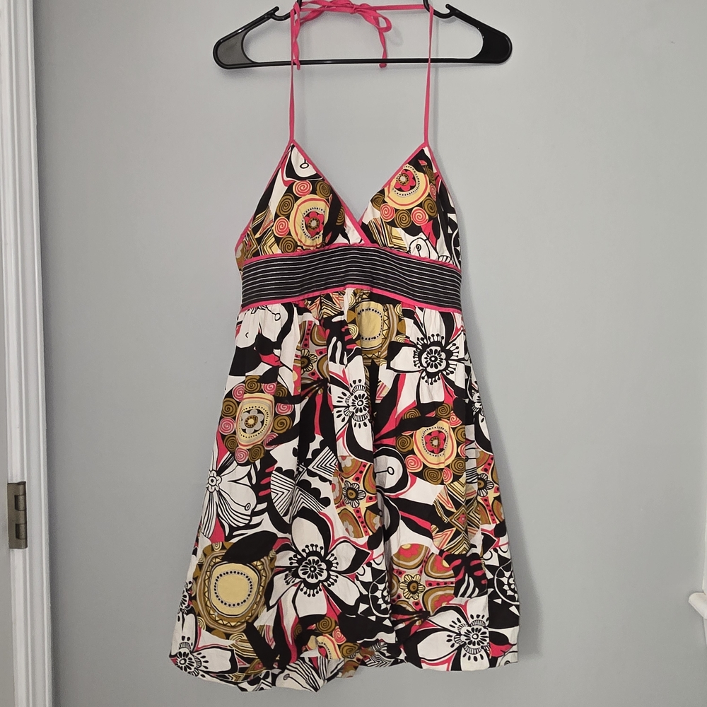 Speechless Y2K Halter Floral Mini Dress